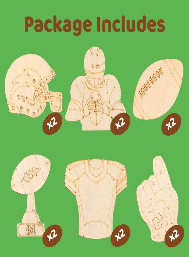 GOGREENWOVEN Football Party Favors - 12 PCS Football Birthday Party Supplies - Sports Theme Bubbles & Paint Crafts - American Rugby Birthday Decorations Goodie Bags Gifts Prizes for Kids Boys Toddler - Image 3